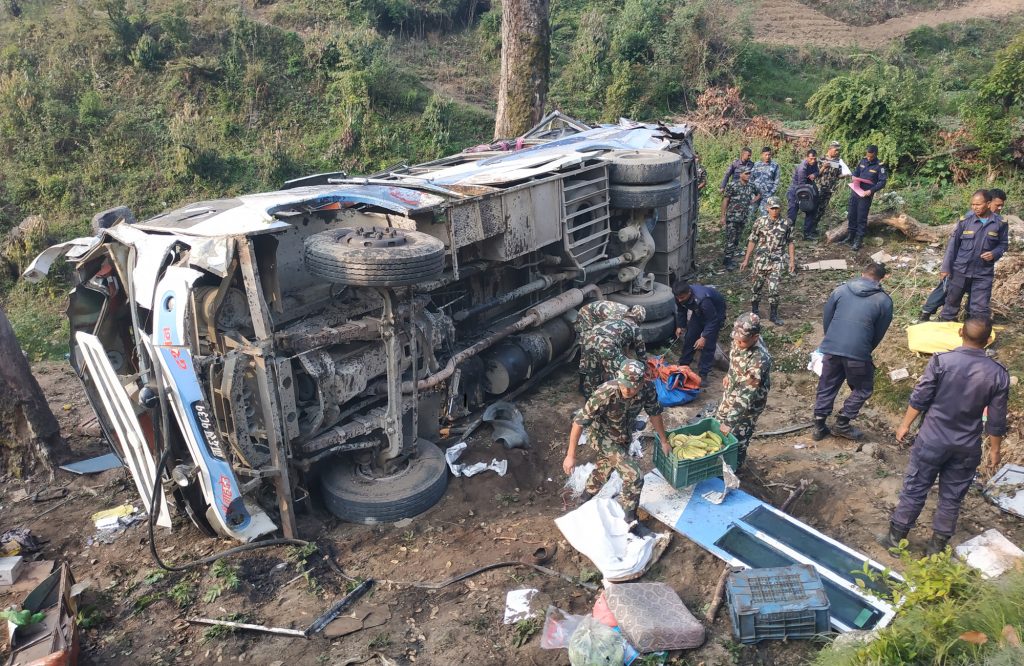 High accident in Baitadi 11 injured, 2 in critical condition